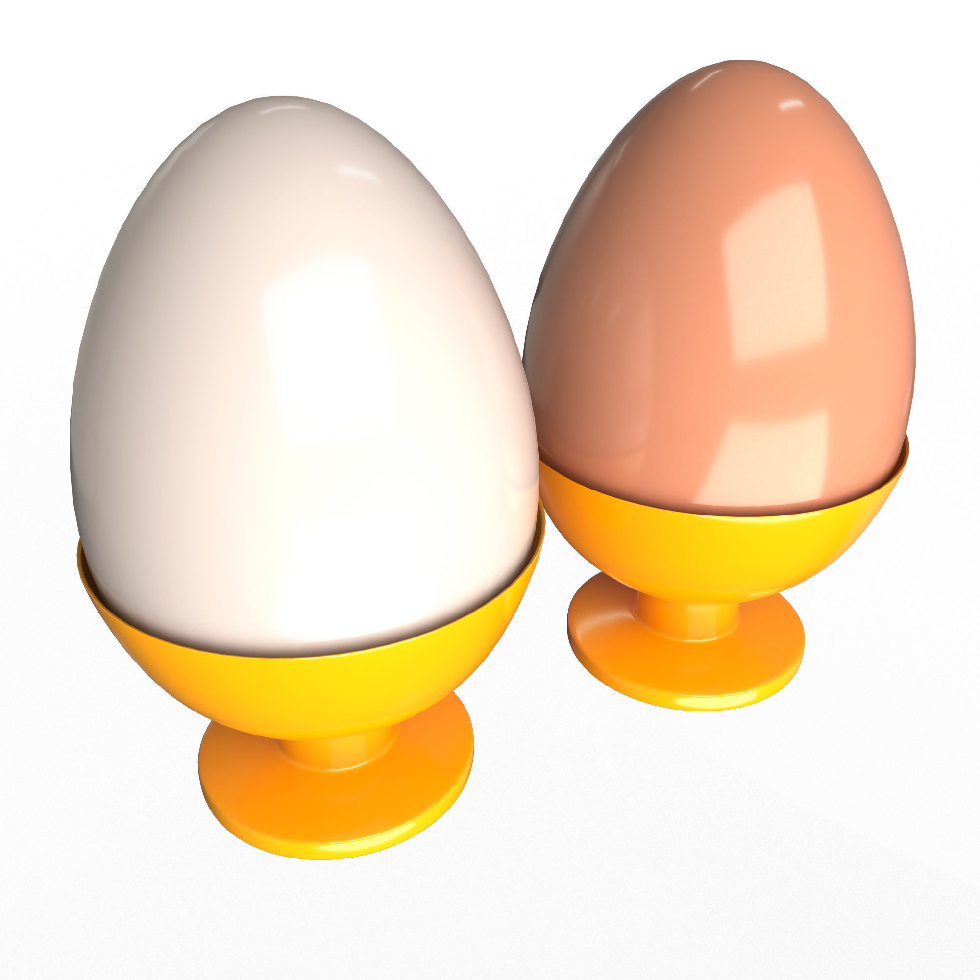 Egg with Cup 3D model_1