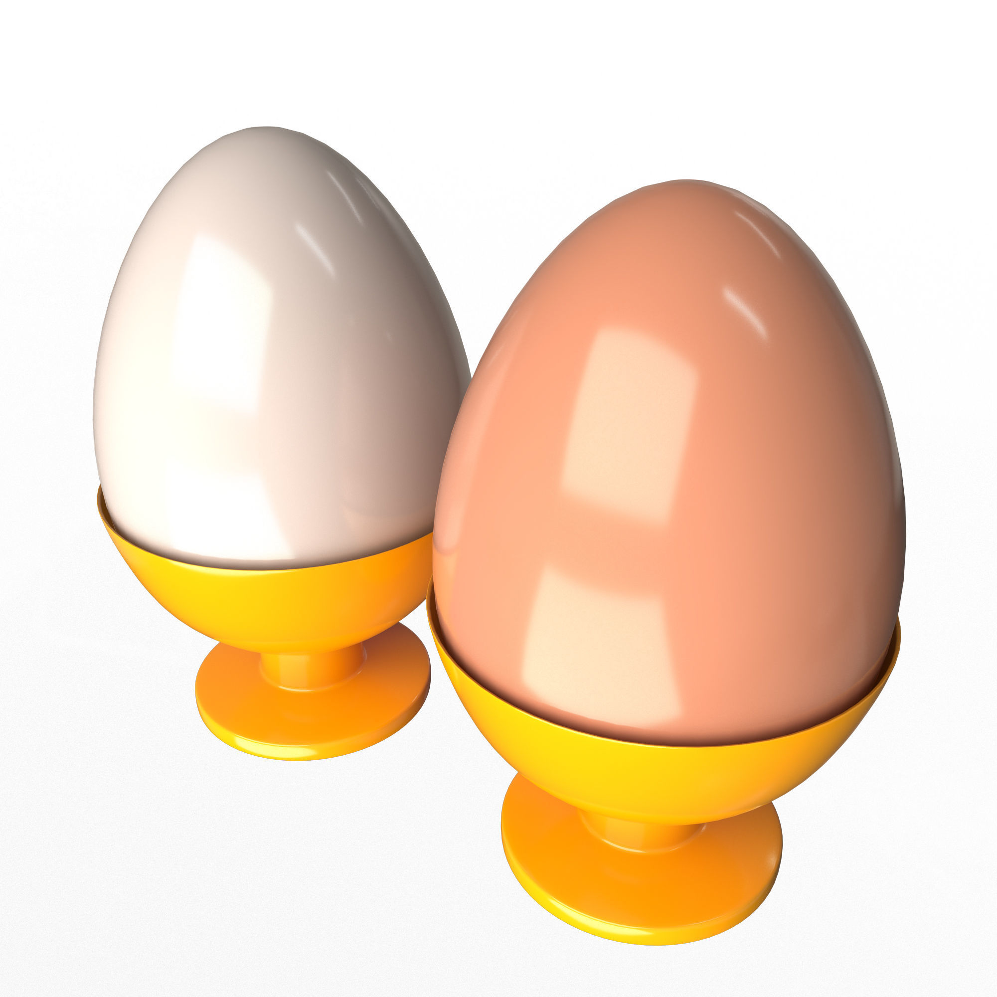 Egg with Cup 3D model_2