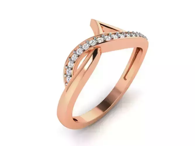 Ultra light wt minimalist Women Ring 3dm renders detail