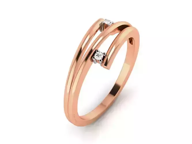 Ultra light wt minimalist Women Ring 3dm renders detail