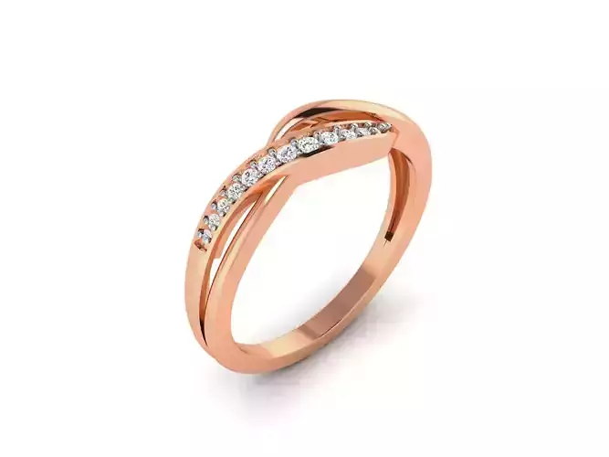 Ultra light wt minimalist Women Ring 3dm renders detail