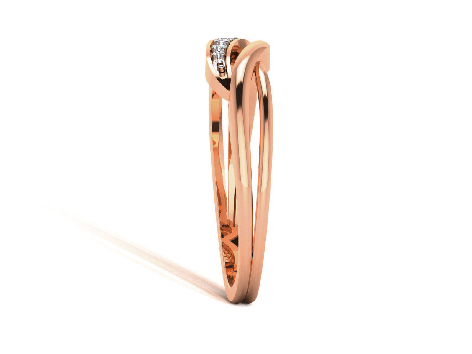 Ultra light wt minimalist Women Ring 3dm renders detail 3D print model_2