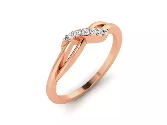 Ultra light wt minimalist Women Ring 3dm renders detail