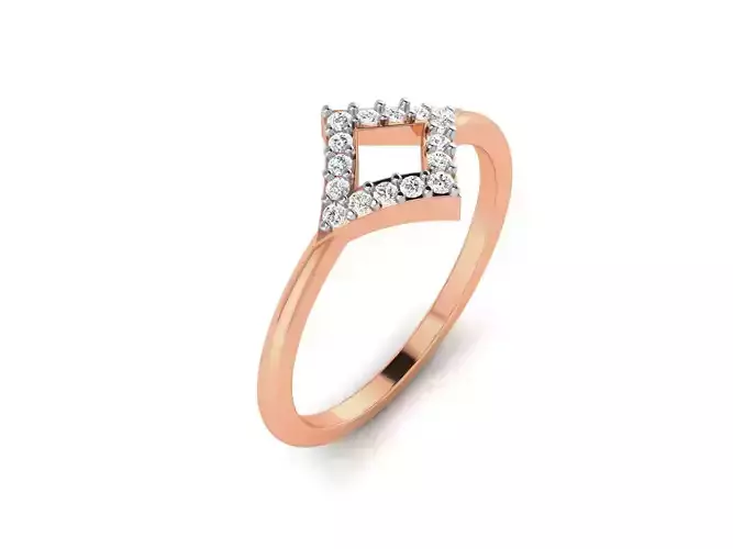 Ultra light wt minimalist Women Ring 3dm renders detail