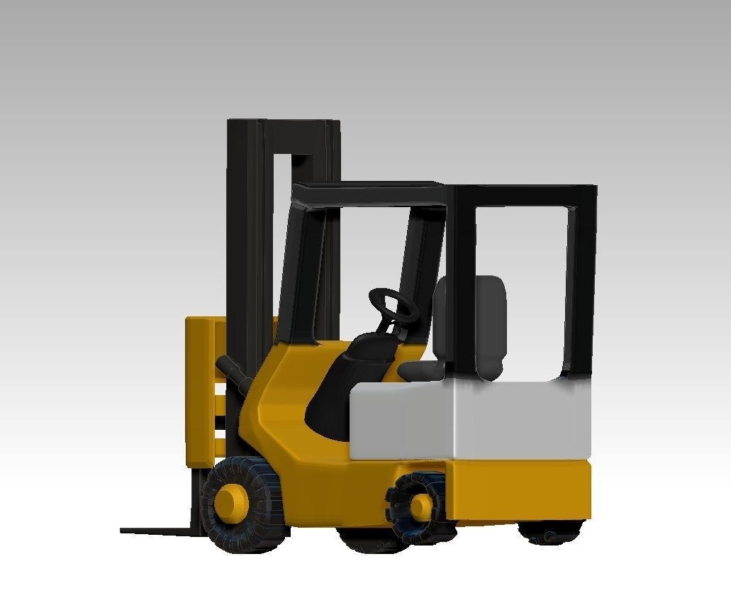 Forklift Model truck 3D model_3