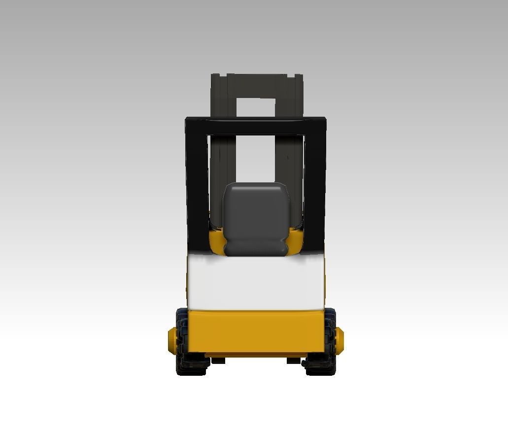 Forklift Model truck 3D model_4