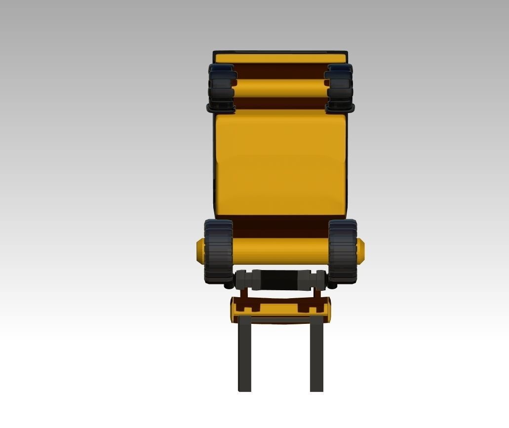 Forklift Model truck 3D model_5