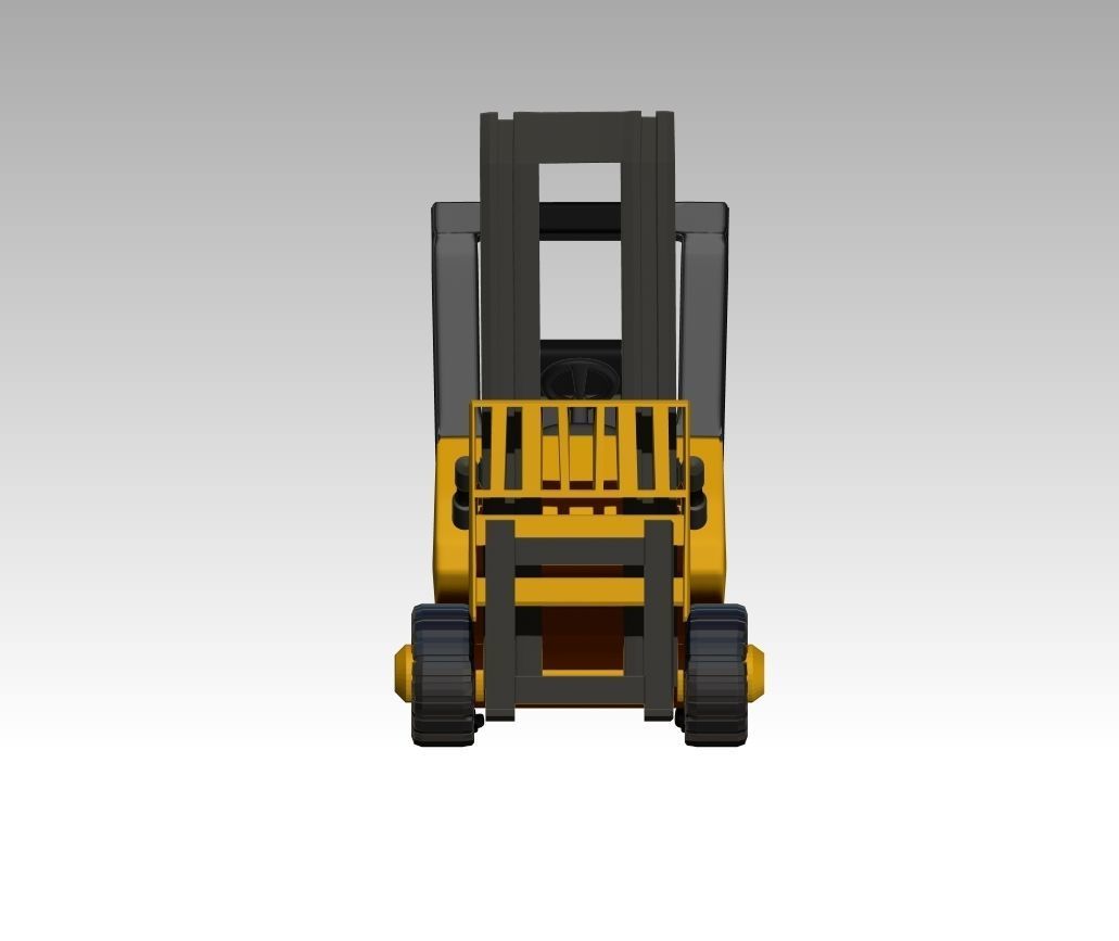 Forklift Model truck 3D model_6
