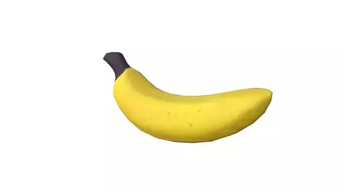 Banana Free low-poly 3D model