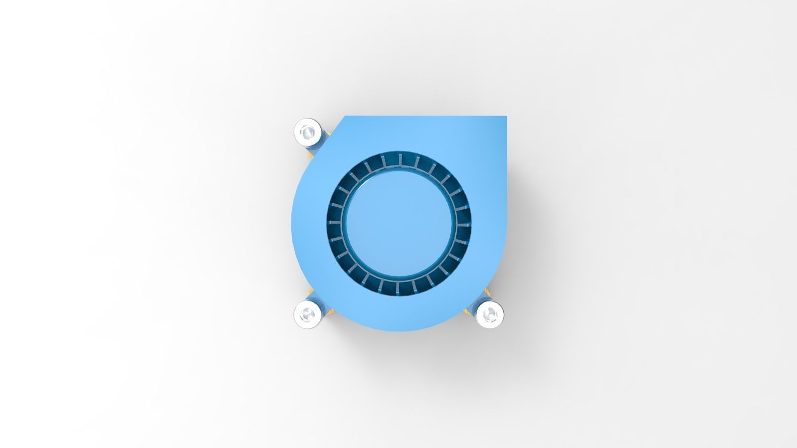 Electronic blower fan 3D model_3