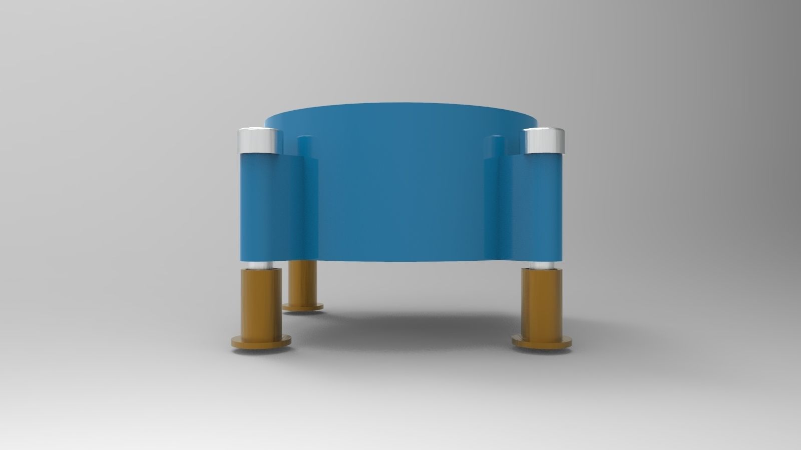 Electronic blower fan 3D model_2