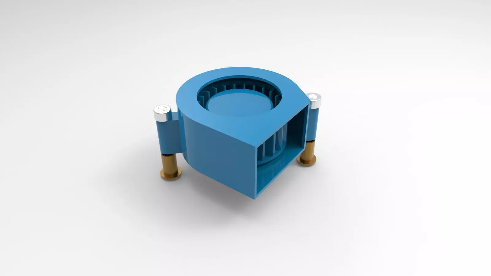 Electronic blower fan 3D model_0