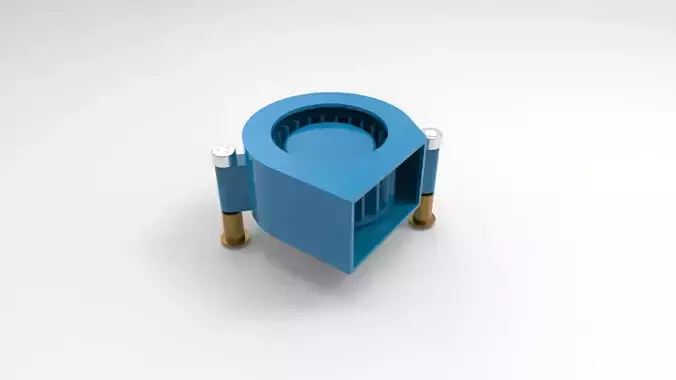 Electronic blower fan 3D model