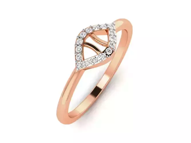 Ultra light wt minimalist Women Ring 3dm renders detail