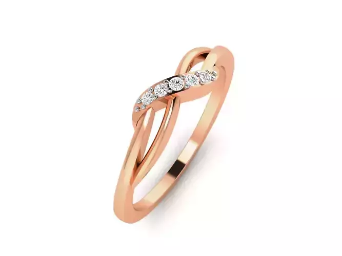 Ultra light wt minimalist Women Ring 3dm renders detail