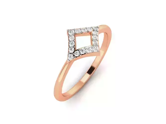 Ultra light wt minimalist Women Ring 3dm renders detail
