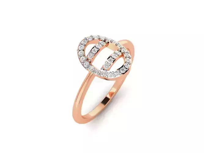 Ultra light wt minimalist Women Ring 3dm renders detail