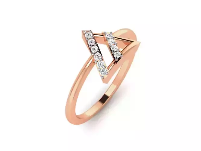Ultra light wt minimalist Women Ring 3dm renders detail