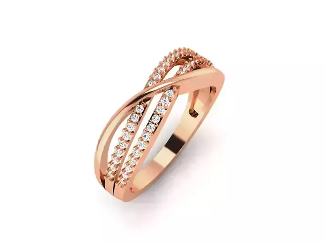 Ultra light wt minimalist Women Ring 3dm renders detail