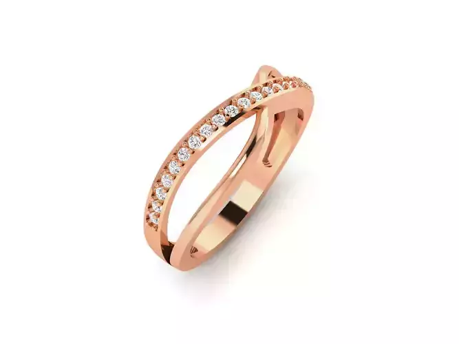 Ultra light wt minimalist Women Ring 3dm renders detail