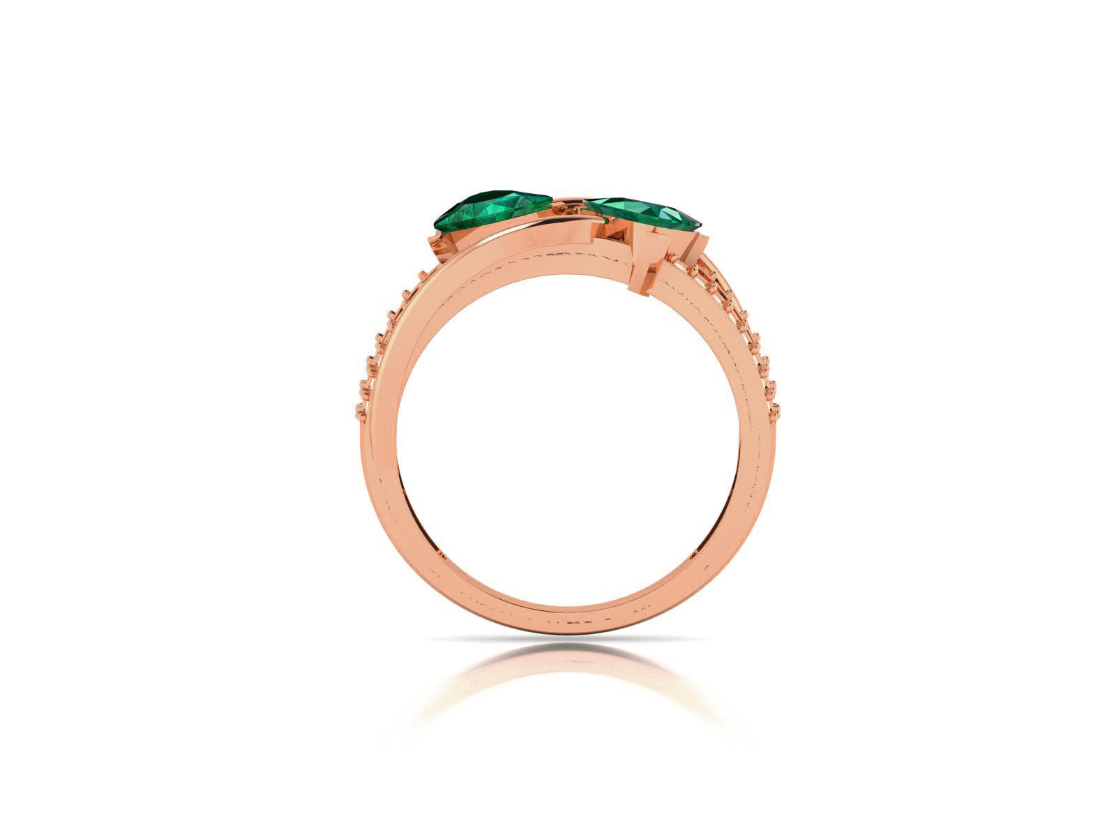 High End Cocktail Ring 3dm renders details 3D print model_2