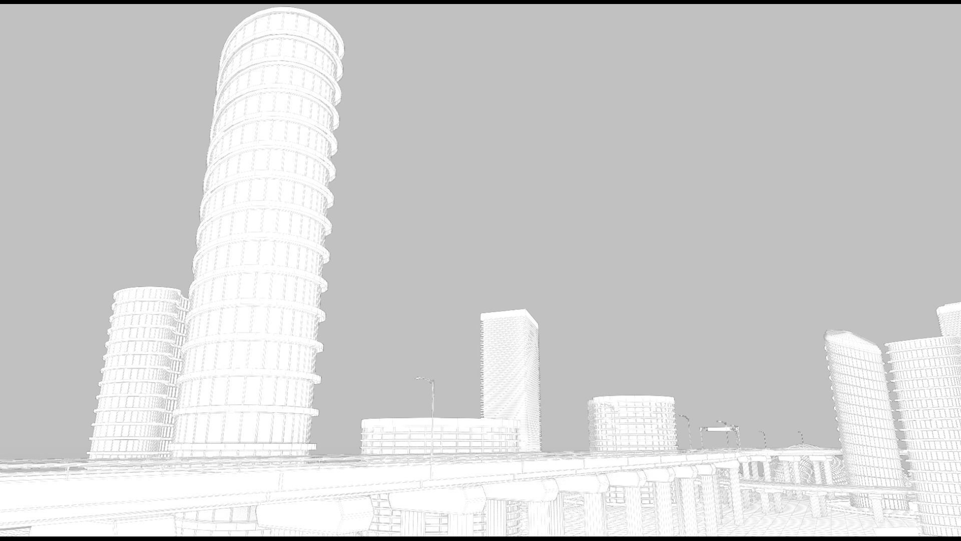 Freeway Highway in Bridge City 3D model_22