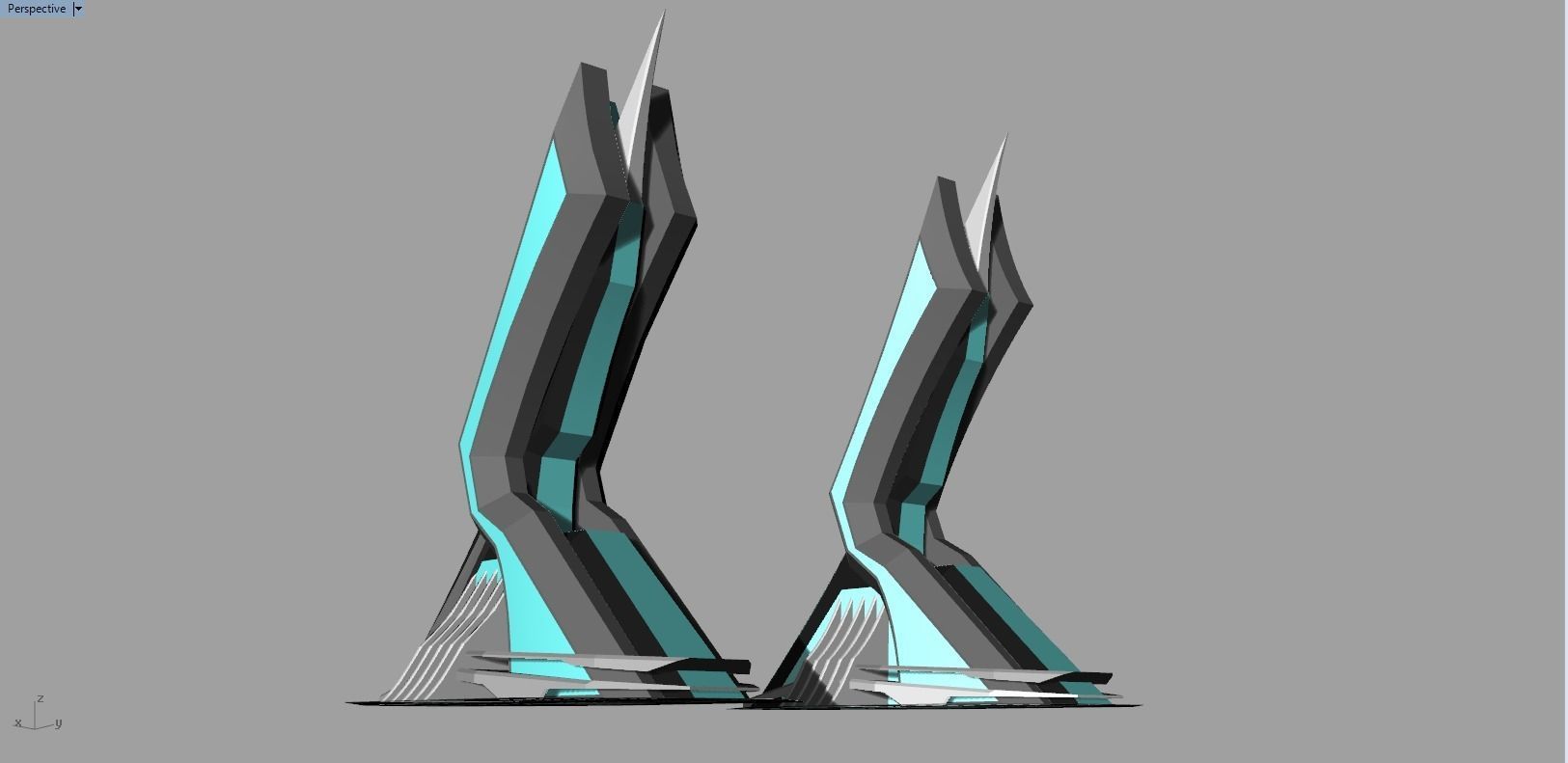 Sky tower L 3D model_2