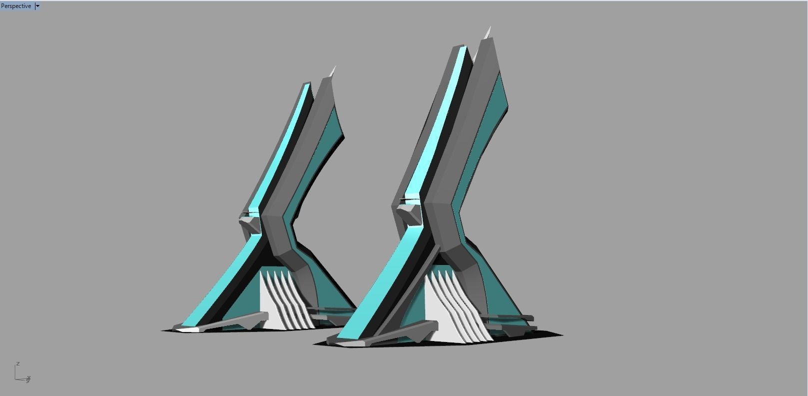 Sky tower L 3D model_1