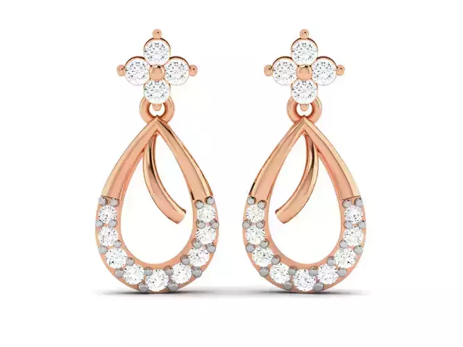 Women earrings 3dm render detail 3D print model