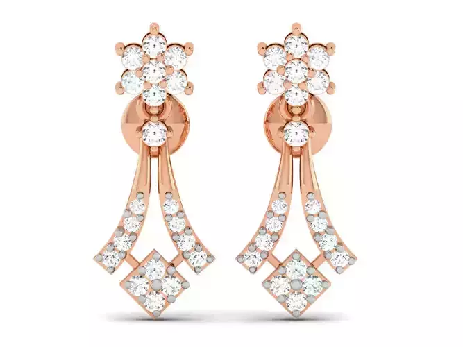 Women earrings 3dm render detail 3D print model
