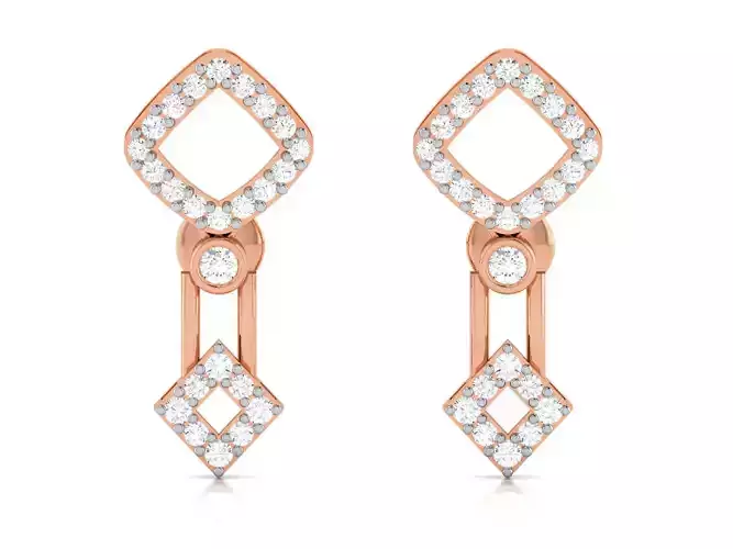 Women earrings 3dm render detail 3D print model