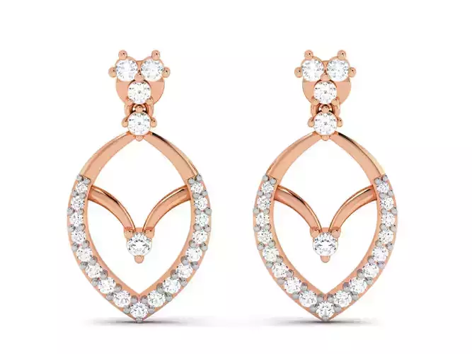 Women earrings 3dm render detail 3D print model