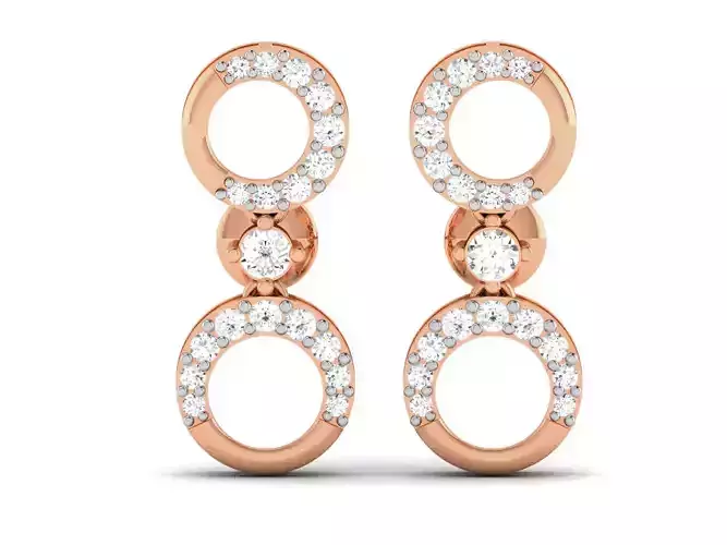Women earrings 3dm render detail 3D print model