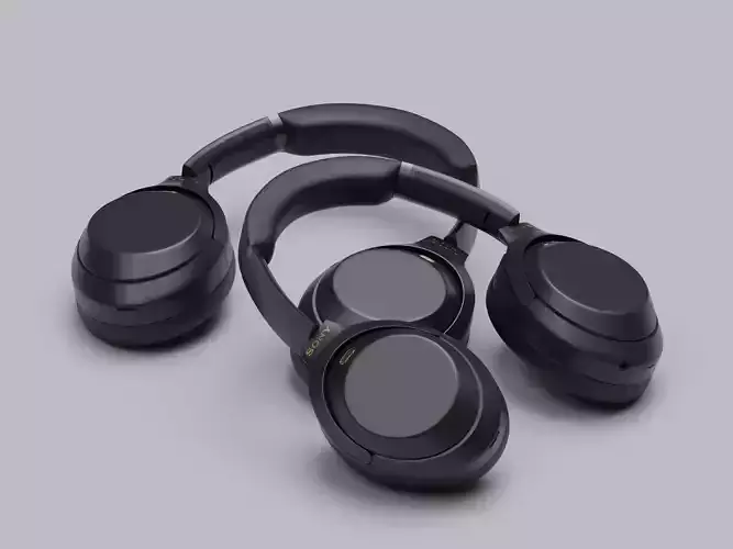 Wireless Headphones Sony PBR ready 3D model