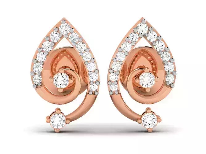 Women earrings 3dm render detail 3D print model