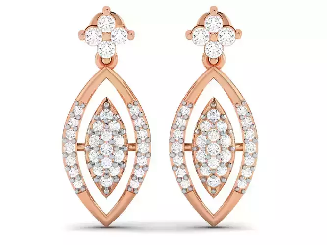 Women earrings 3dm render detail 3D print model