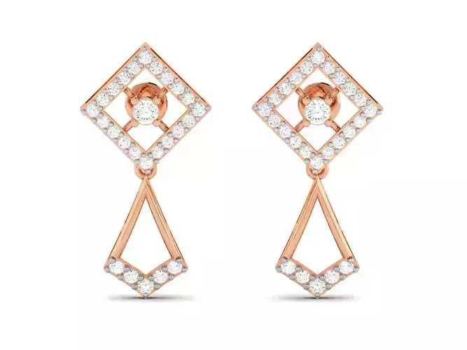 Women earrings 3dm render detail 3D print model