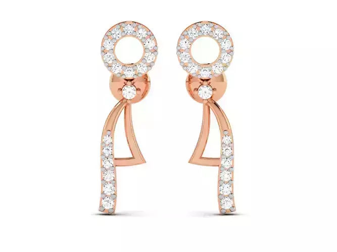 Women earrings 3dm render detail 3D print model