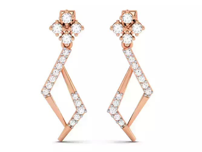 Women earrings 3dm render detail 3D print model