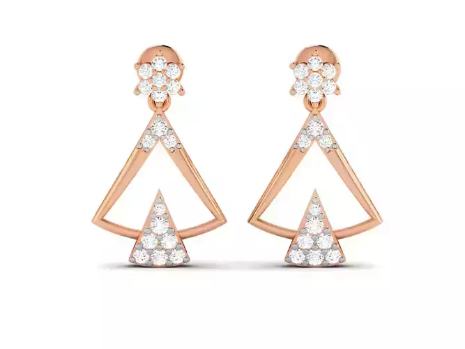 Women earrings 3dm render detail 3D print model