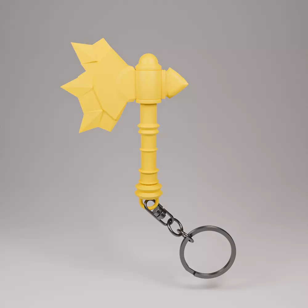 Barbaric Axe Keychain 3D print model