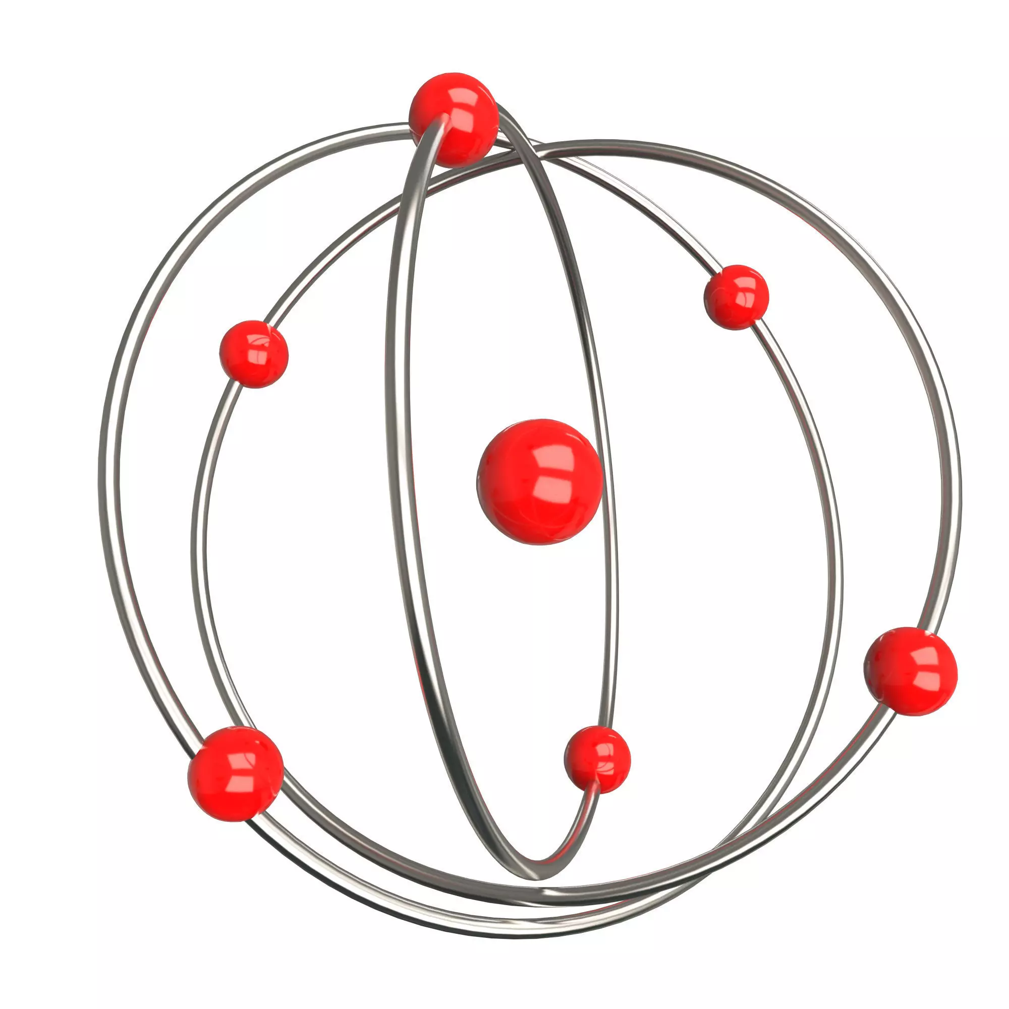 Planetary Atom 02 Low-poly 3D model_0