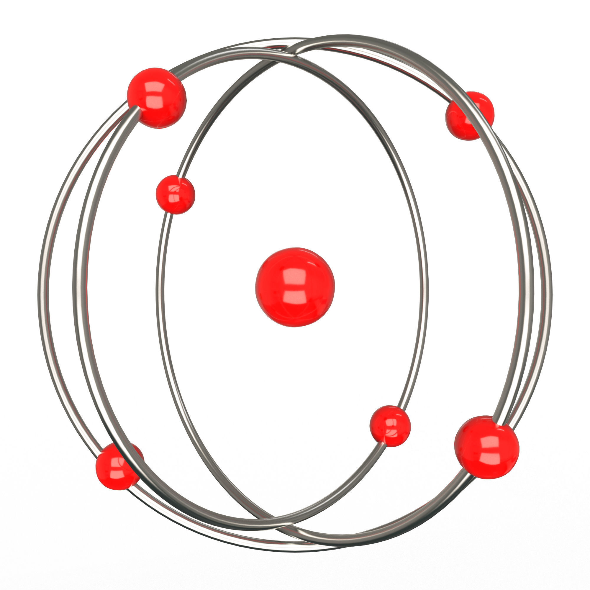 Planetary Atom 02 Low-poly 3D model_5
