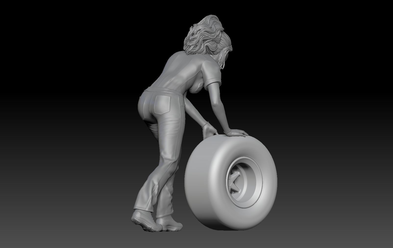 SEXY GIRL F1 PIT STOP 5 3D print model_2
