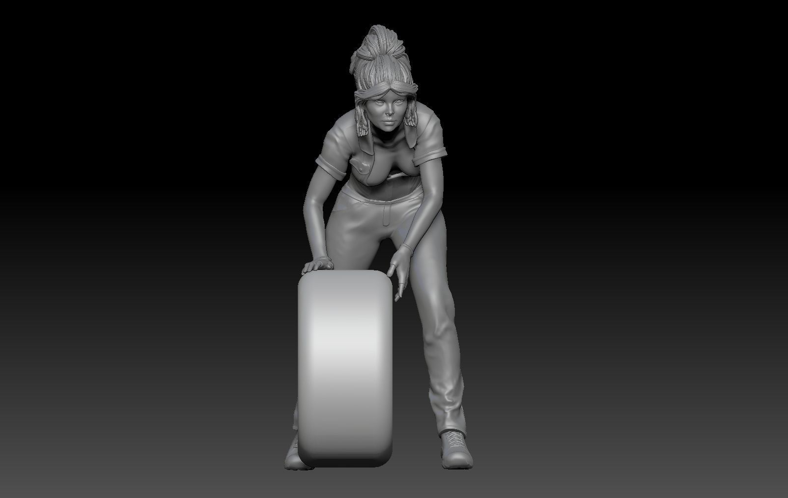 SEXY GIRL F1 PIT STOP 5 3D print model_1