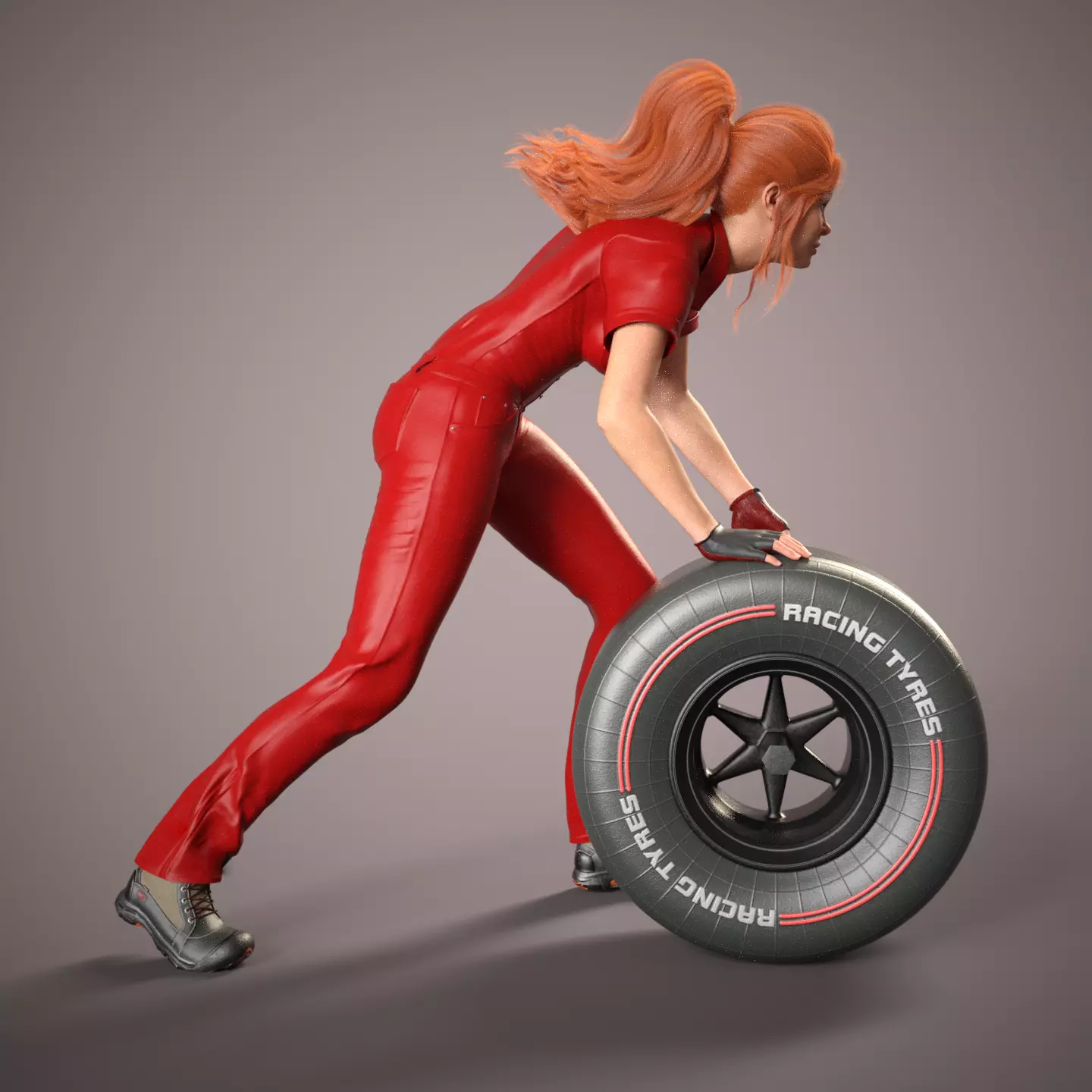 SEXY GIRL F1 PIT STOP 5 3D print model_0