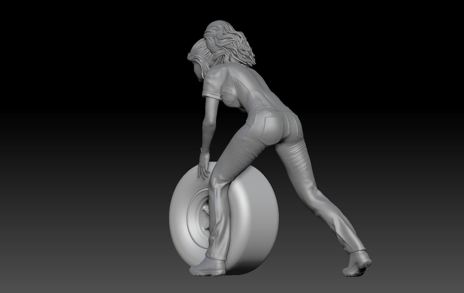 SEXY GIRL F1 PIT STOP 5 3D print model_3