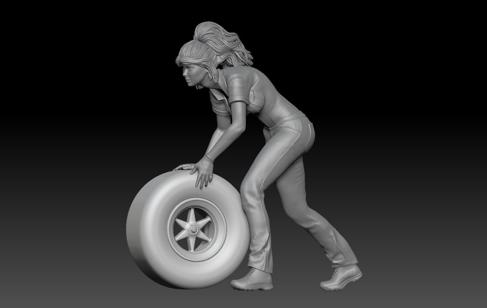 SEXY GIRL F1 PIT STOP 5 3D print model_4