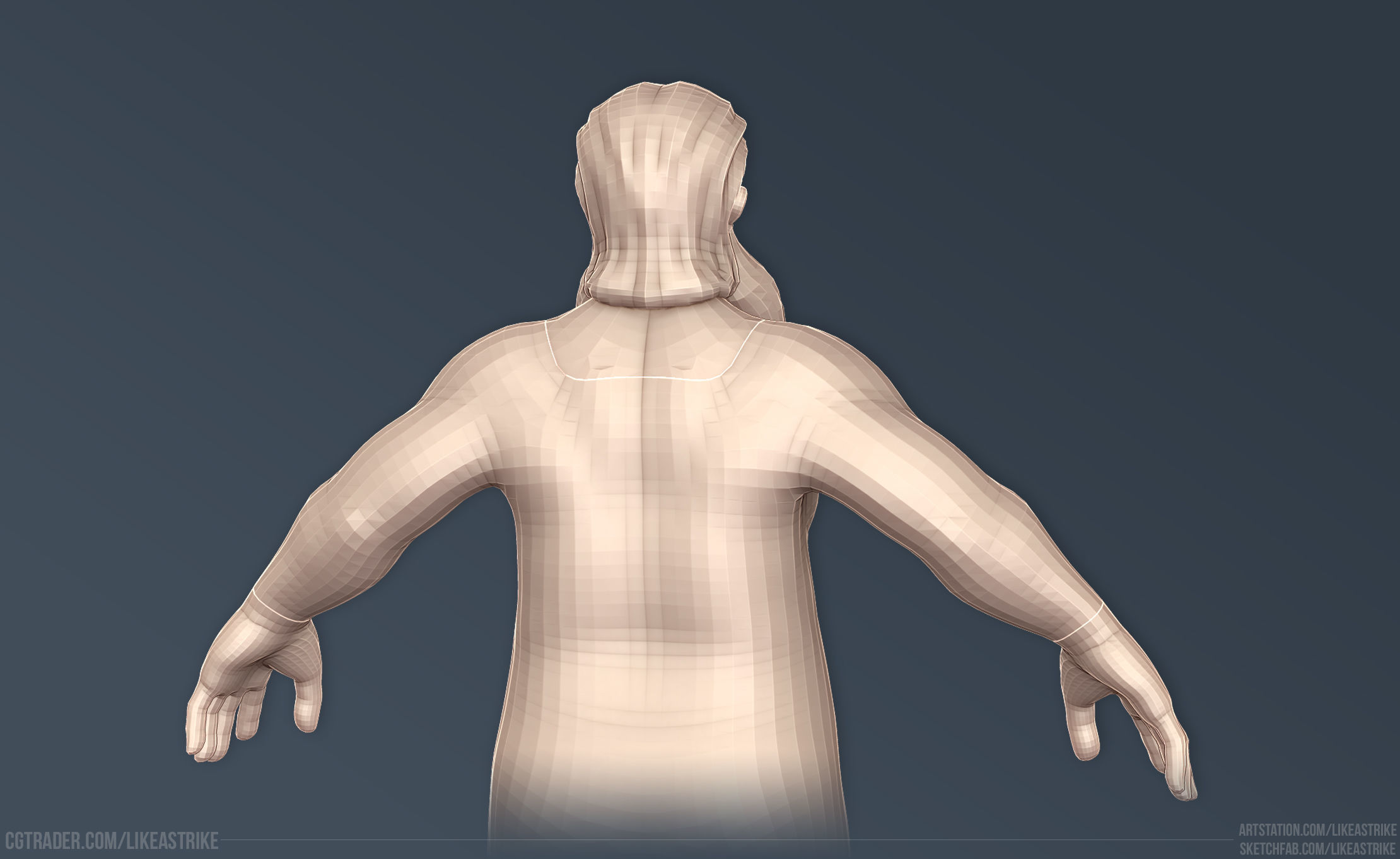 Santa Claus - Low-poly Low-poly 3D model_13