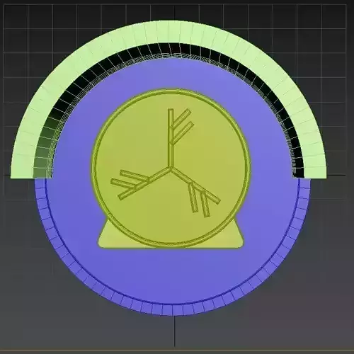 prototype with formwork runes runas fehu for silicone molds 3D print model